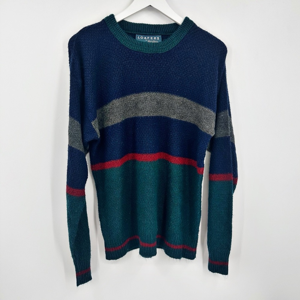 Vintage Y2K Grandpa Sweater Boho Cozy Size Medium